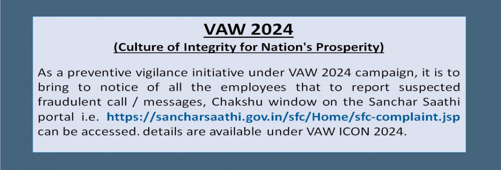 VAW 2024 : Preventive Vigilance Initiative